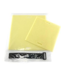 Plancha que simula la piel para practicar.