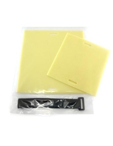 Plancha que simula la piel para practicar.