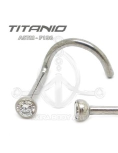 Nostril joya titanio crudo