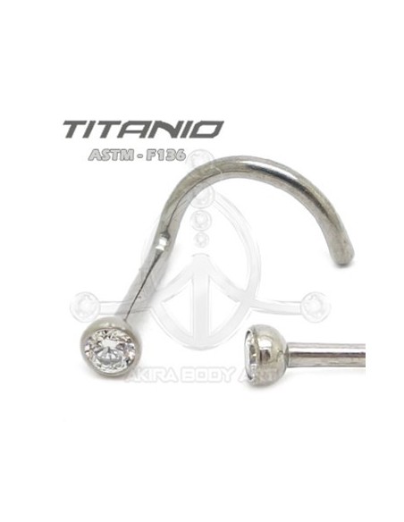 Nostril joya titanio crudo Nostril joya titanio crudo