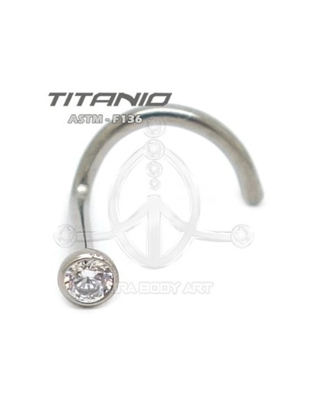 Nostril joya titanio crudo Nostril joya titanio crudo