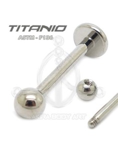 Labret titanio crudo