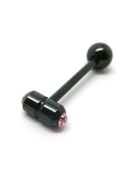 Barbel acero negro joyas