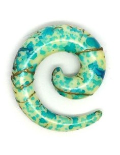 Espiral Acrílico. Verde Marino