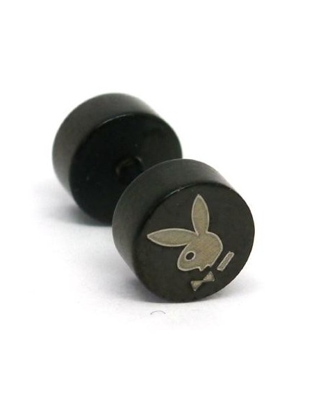 Falso dilatador acero negro. PLAYBOY