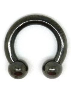 Circular barbel acero negro 2