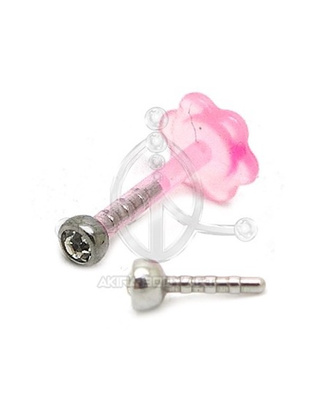 Labret PTFE bola acero joya Labret PTFE bola acero joya