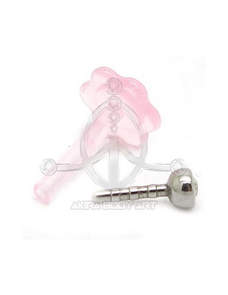 Labret PTFE bola acero joya Labret PTFE bola acero joya