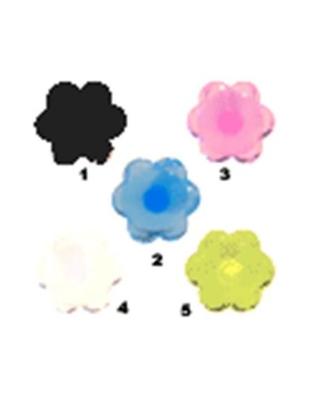 Labret con joya y base en forma de flor Labret con joya y base en forma de flor