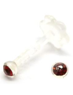 Labret bio-plast flor con joya