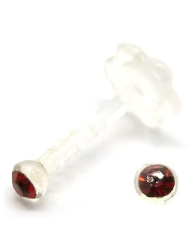 Labret bio-plast flor con joya