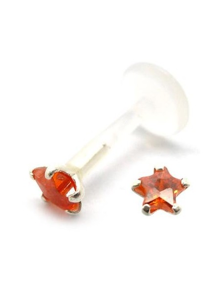 Labret Bio-Plást estrella joya engarzada Labret Bio-Plást estrella joya engarzada