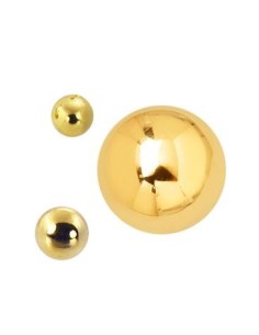 Bola acero anodizado oro
