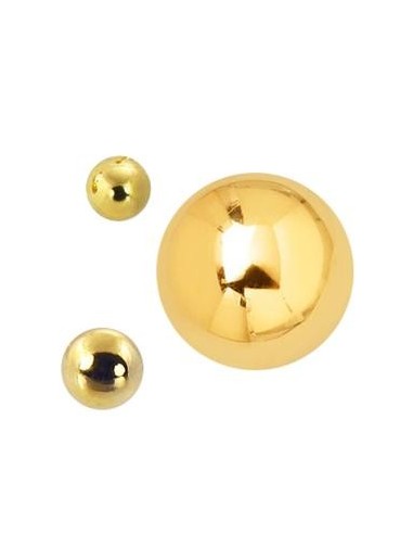 Bola acero anodizado oro
