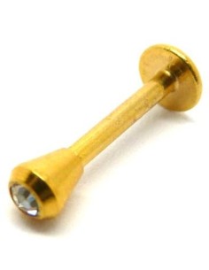 Labret con cono con joya