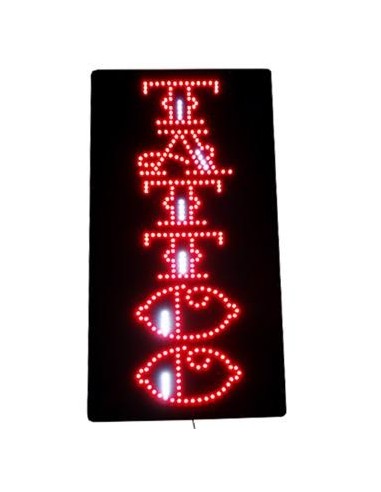 Rótulo TATTOO con luces LED