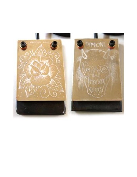 Pedal grabado a mano Pedal grabado a mano