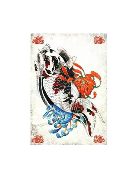 Tenglong Tattoo Flash Koi