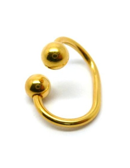 Aro en espiral ovalado