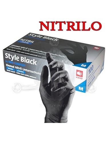 Guantes de Nitrilo NEGRO de Style Black