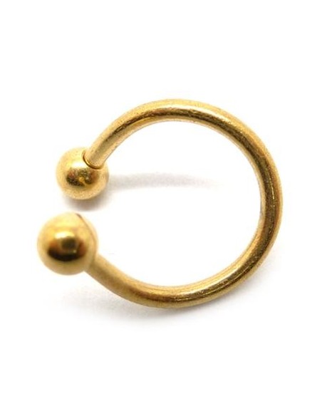 Espiral de titanio anodizado en oro