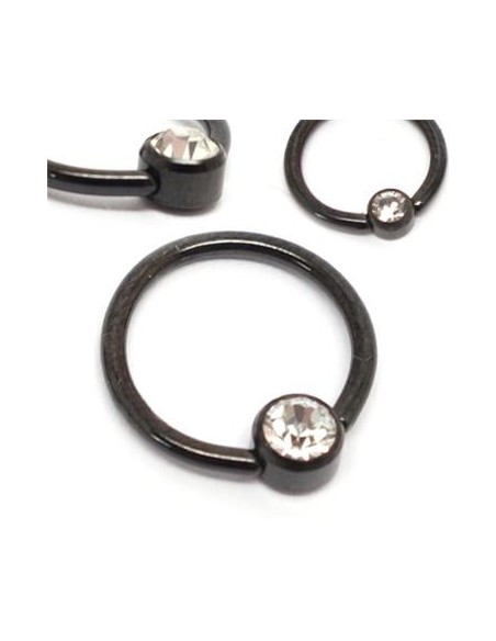 BCR Negro con Joya Plana BCR Negro con Joya Plana