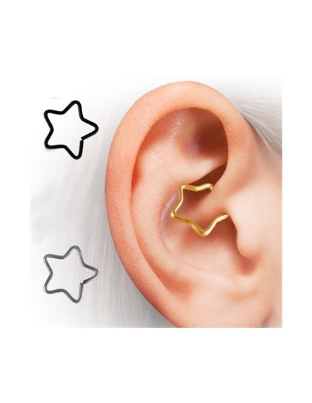 Aro flexible Estrella Negro