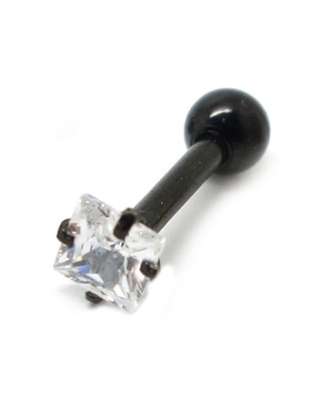 Tragus Joya engarzada NEGRO