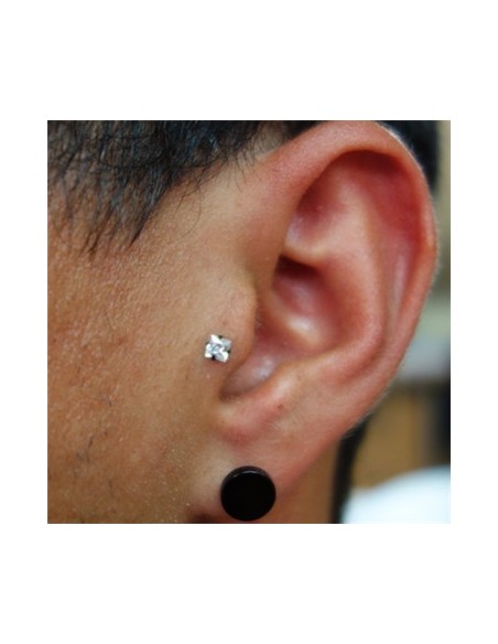 Tragus Joya engarzada NEGRO