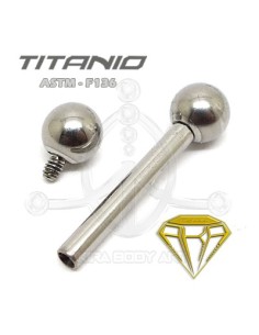 Barbell Titanio. Rosca Interna