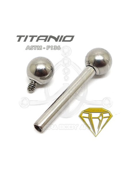 Barbell Titanio. Rosca Interna Barbell Titanio. Rosca Interna