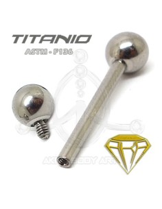 Barbell Titanio. Rosca Interna 2