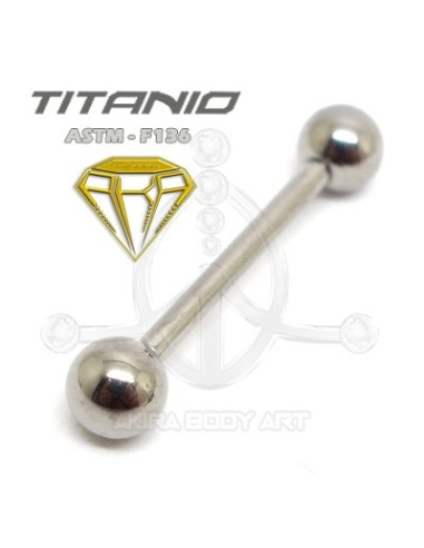 Barbell Titanio. Rosca Interna