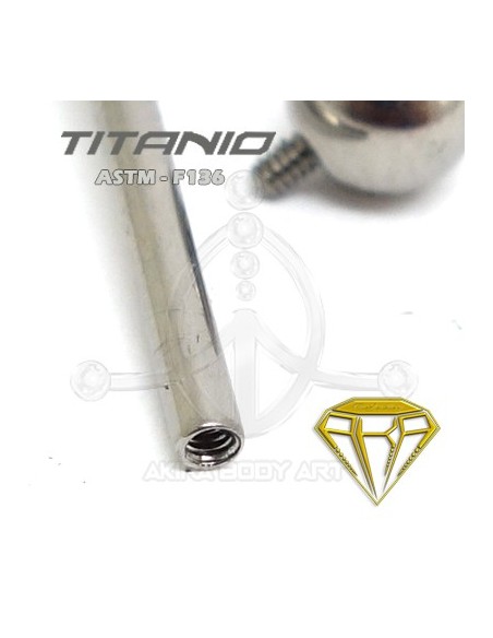 Barbell Titanio. Rosca Interna Barbell Titanio. Rosca Interna