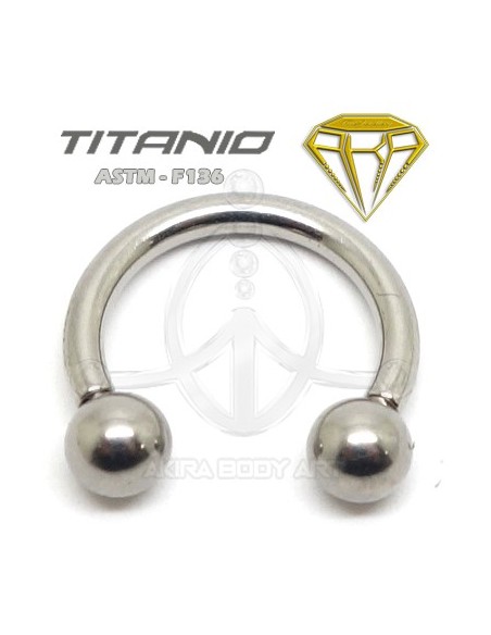 Circular Barbell Titanio. Rosca Interna Circular Barbell Titanio. Rosca Interna