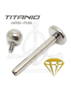 Labret Titanio. Rosca Interna