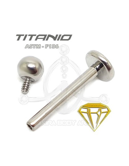 Labret Titanio. Rosca Interna Labret Titanio. Rosca Interna