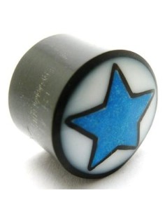 Dilatador con estrella azul y fondo blanco