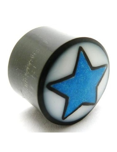 Dilatador con estrella azul y fondo blanco