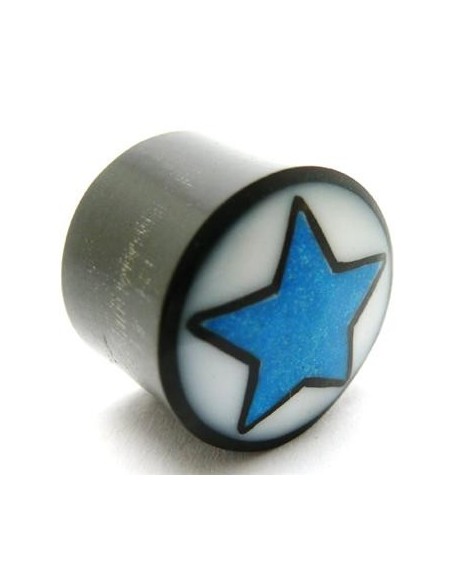 Dilatador con estrella azul y fondo blanco Dilatador con estrella azul y fondo blanco