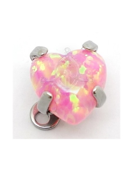 Microdermal CORAZÓN ROSA OPALO