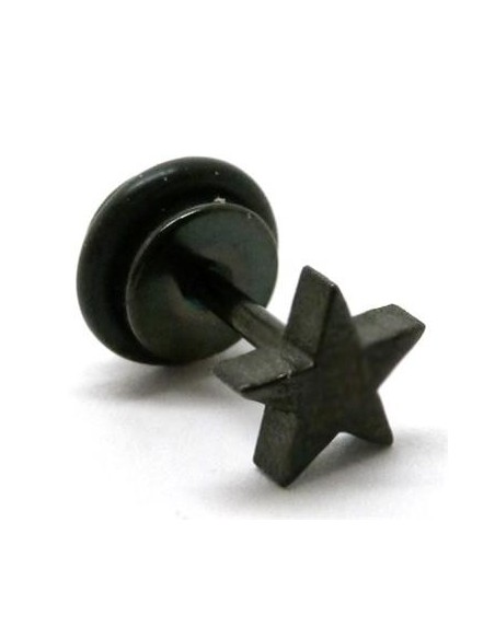 Falso dilatador acero negro estrella