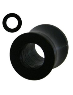 Túnel con rosca Negro y Transparente 2