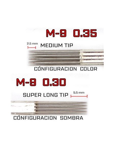 Agujas para sombra Round shader Agujas para sombra Round shader