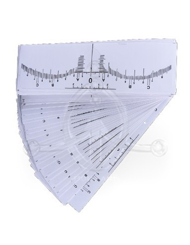 Regla adhesiva para cejas