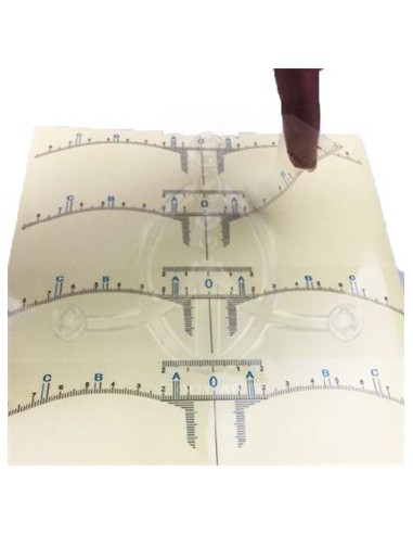 Regla adhesiva para cejas