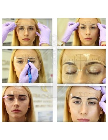Regla adhesiva para cejas