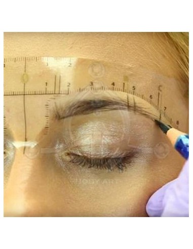 Regla adhesiva para cejas