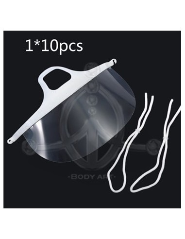 Mascarilla de plástico transparente