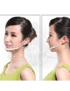 Mascarilla de plástico transparente 2